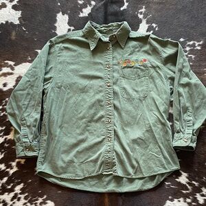 Sunbelt Forest Green Cotton Shirt